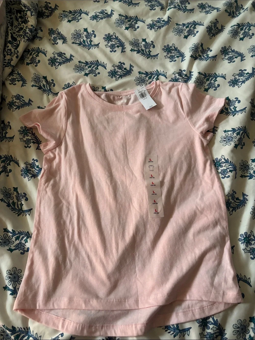 Old Navy Light Pink Short-Sleeve Girls Tee
